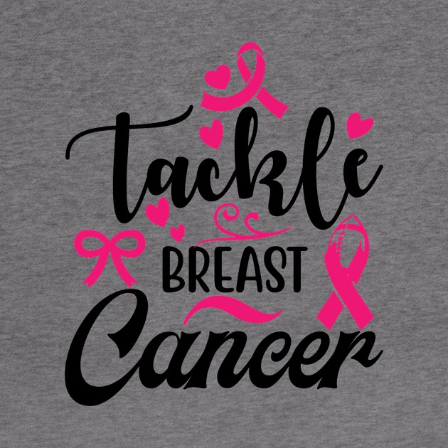 Tackle Breast Cancer Awareness Football Pink Ribbon Boys Kid, tackle breast cancer by AYOUGO.ZONDA™